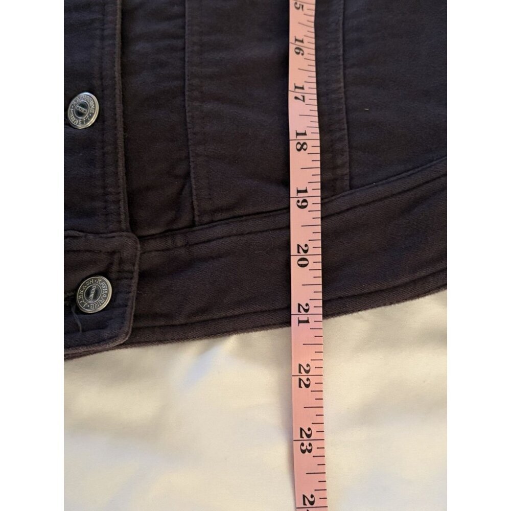 Katharine Hamnett Denim Brown Women’s Lined Jacket Size Medium Made In Italy - Picture 6 of 8